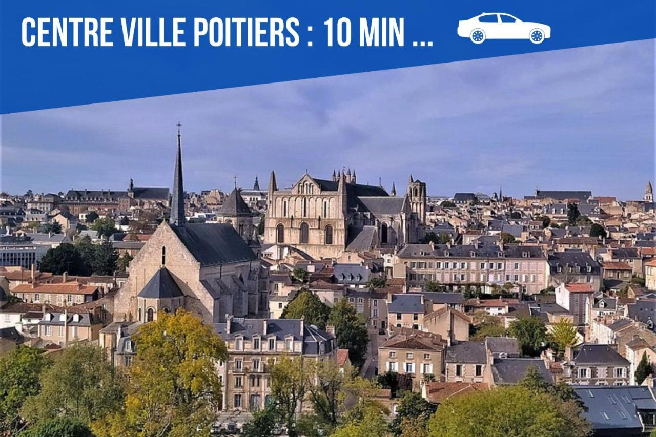 Bel Appartement T2 Climatise Avec Piscine Poitiers-Futuroscope-Creps De Poitiers Vouneuil-sous-Biard Zewnętrze zdjęcie