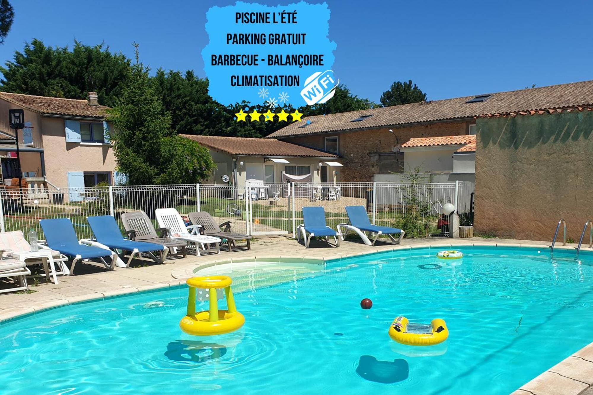 Bel Appartement T2 Climatise Avec Piscine Poitiers-Futuroscope-Creps De Poitiers Vouneuil-sous-Biard Zewnętrze zdjęcie
